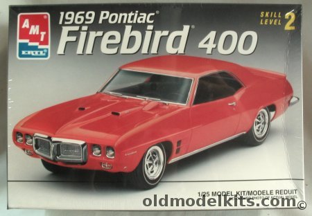 AMT 1/25 1969 Pontiac Firebird 400 - Stock or Custom (V-8 or 6), 6123 plastic model kit